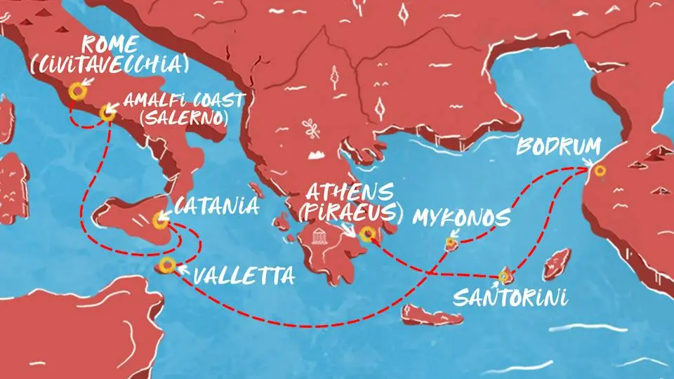 Athens to Rome Med Cruise | 10-Nights Summer Holiday