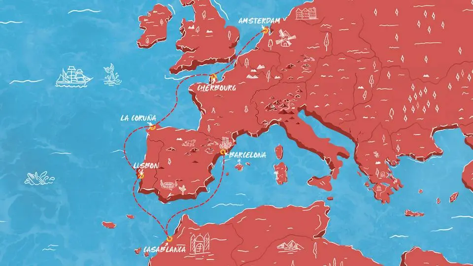 10-Night Barcelona to Amsterdam Cruise | July Summer Cruise Holiday