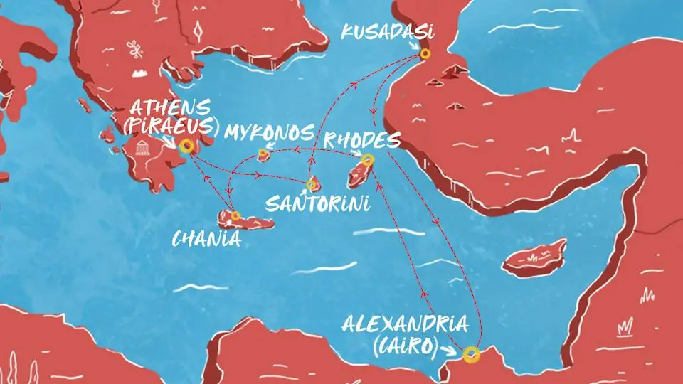 Greek Isles, Turkey & Cairo Overnight Summer Cruise Holiday