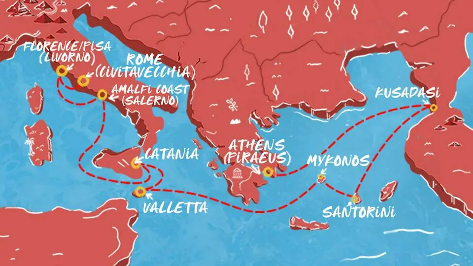Rome to Athens Med Cruise | 11-Nights Summer Escape