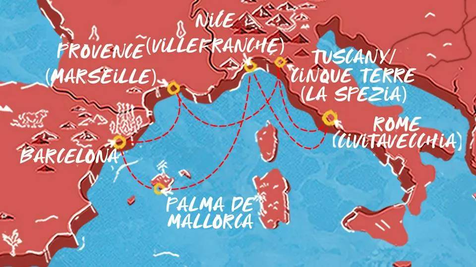 7-Nights - French Riviera, Italy & Spain Summer Cruise