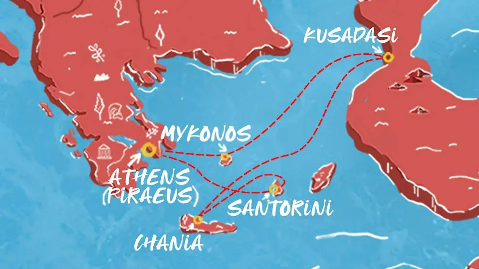 Greek Isles, Turkey & Mykonos Overnight Cruise