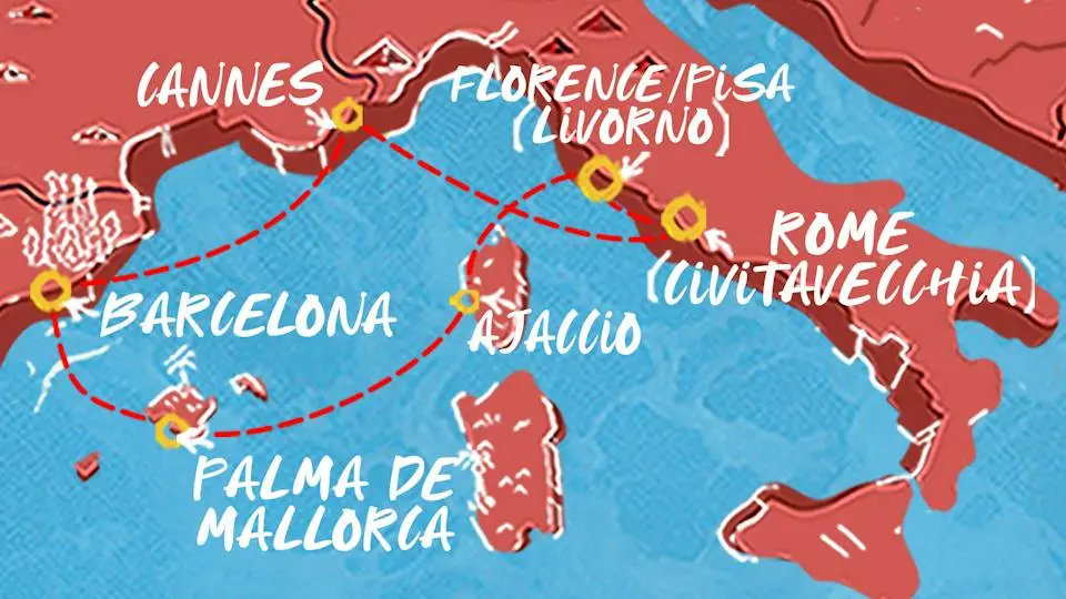 7-Nights - Italy, French Riviera & Spain Summer Cruise