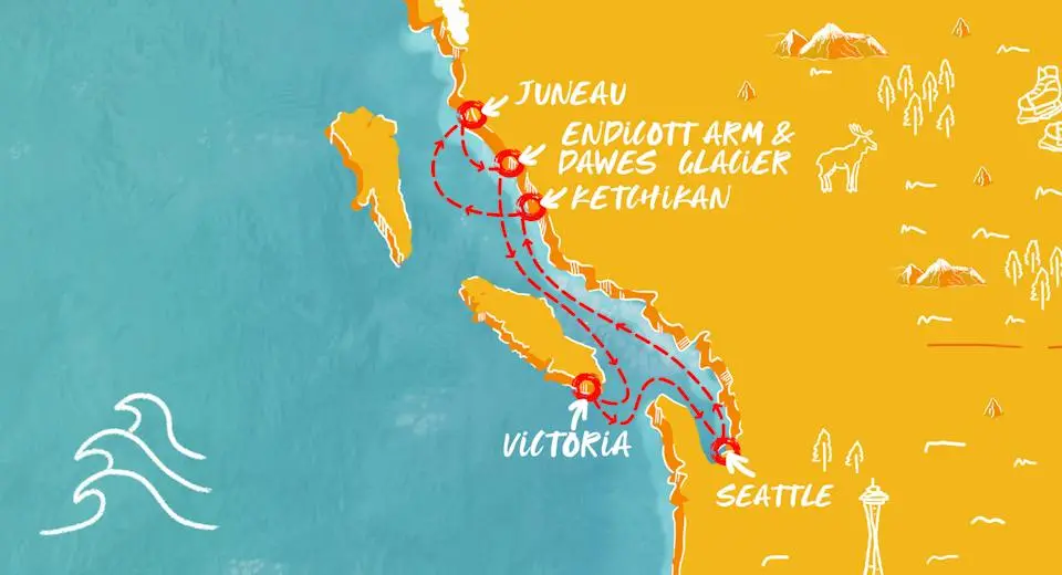 7-Nights Alaska Cruise: Inside Passage, Fjords & Juneau | Summer Cruise