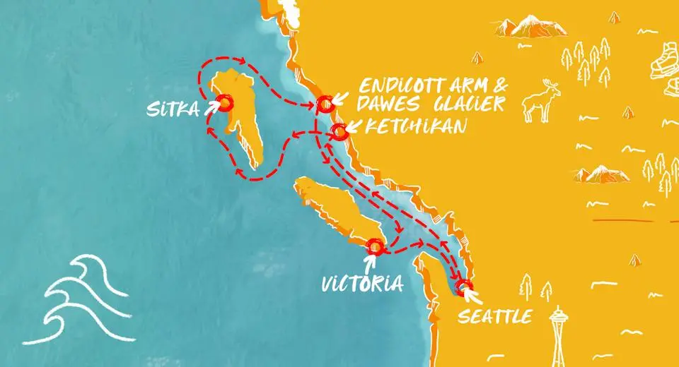 7-Nights Alaska Cruise: Inside Passage & Glacial Fjords | Summer Cruise