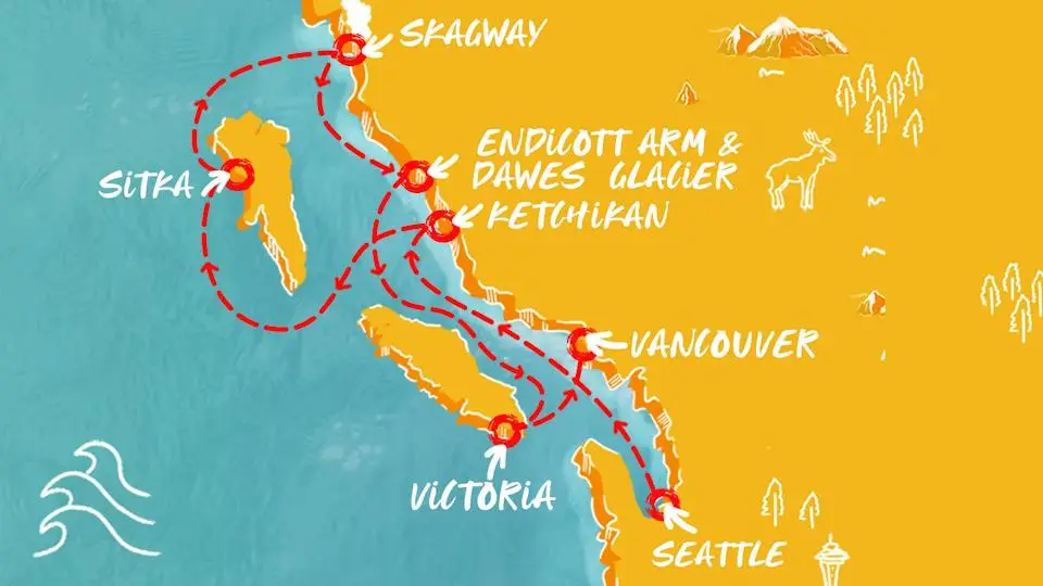 8-Night Alaska Cruise from Seattle to Canada | Adults-Only