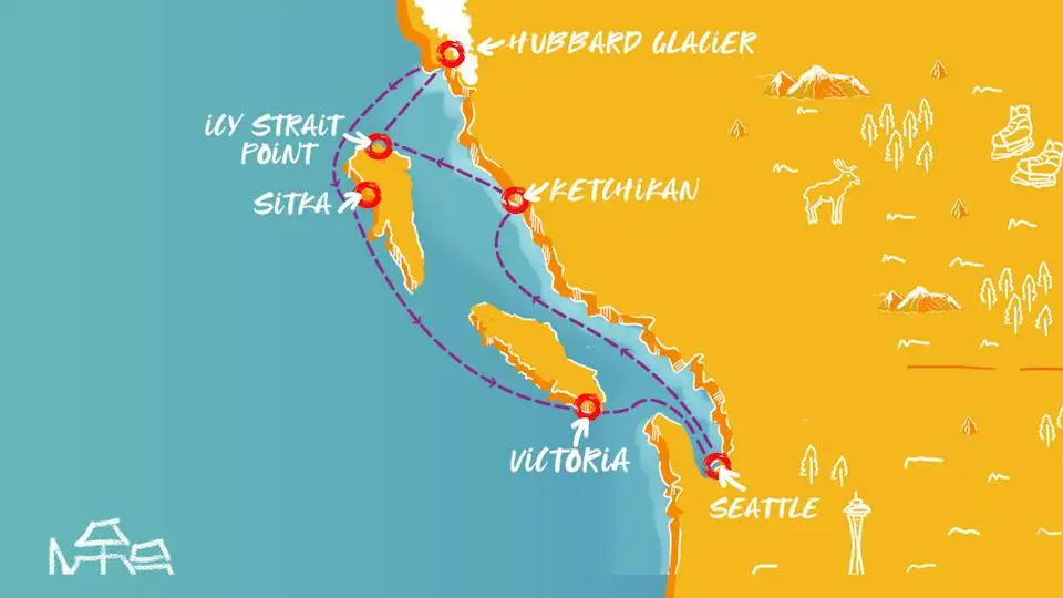 9 Night Alaska Cruise | Seattle Roundtrip | Adults-Only
