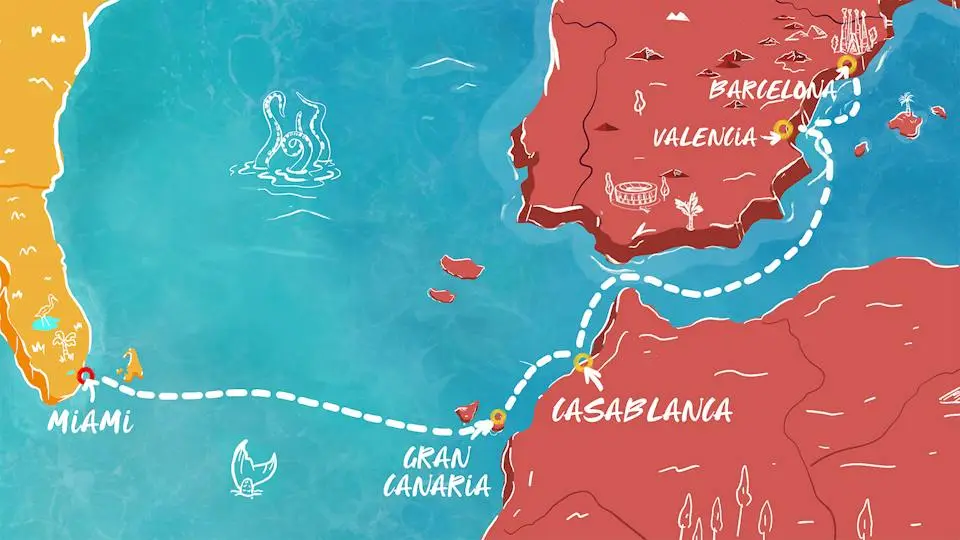 Transatlantic Cruise from Miami to Barcelona | Adults-Only