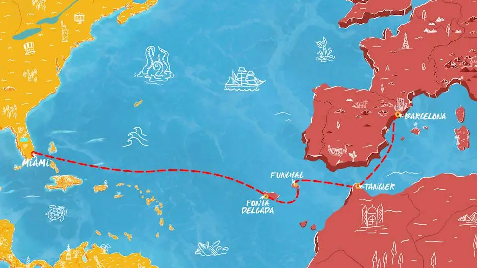 14-Nights - Miami to Spain Transatlantic Cruise
