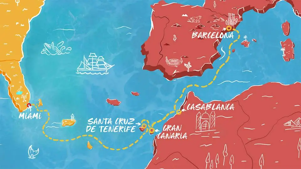 14-Night Barcelona to Miami Transatlantic Cruise